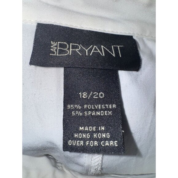 Lane Bryant & George Womens Button-Down Shirts Size 18/20 Polyester & Cotton Ble - Picture 4 of 14